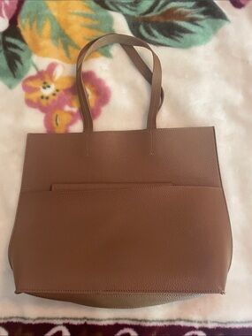 Classic Brown Tote Bag - Casual Everyday Carry